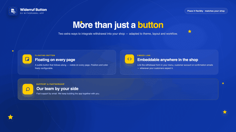 Additional placement options & support