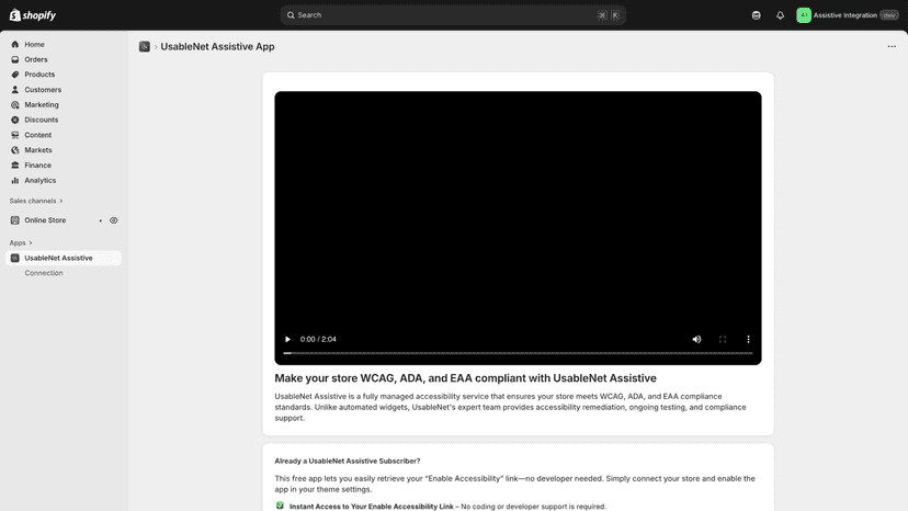 UsableNet Assistive Description Page