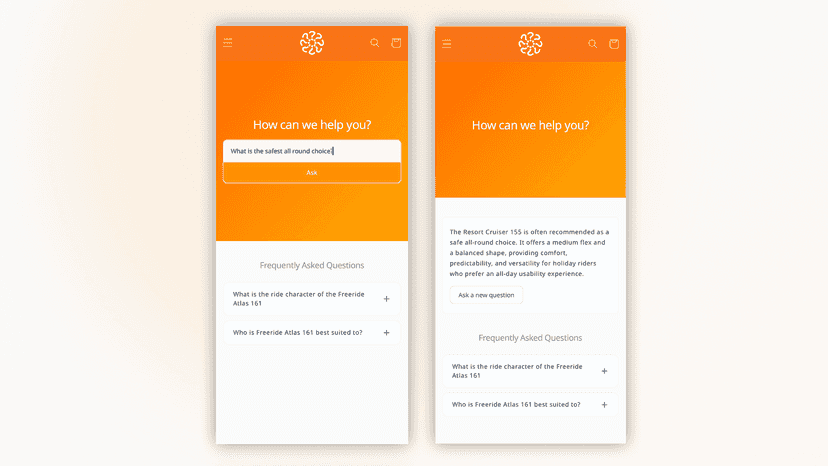 HelpOMatic - auto-FAQ page, mobile view