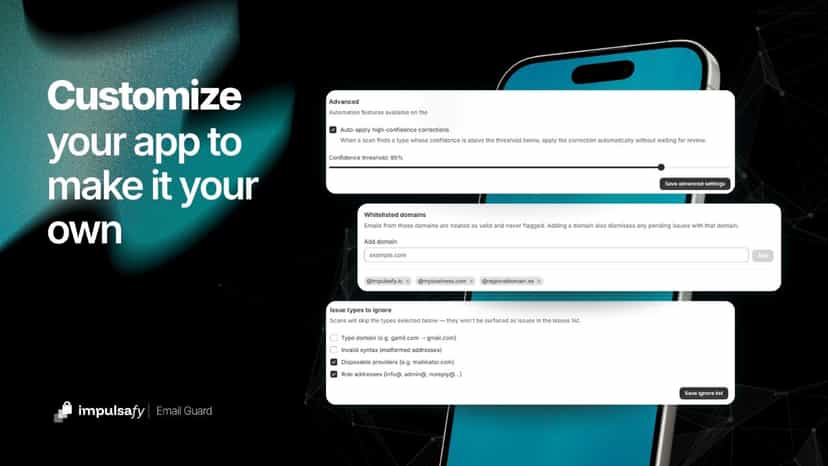 Impulsafy Email Guard - Customization