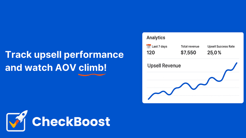 Analytics Average Order Value Upsell Cross Sell Checkbox
