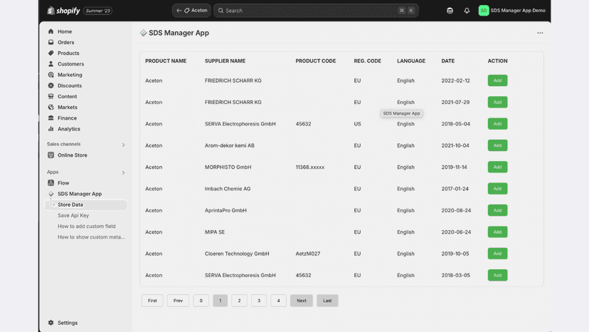 database search