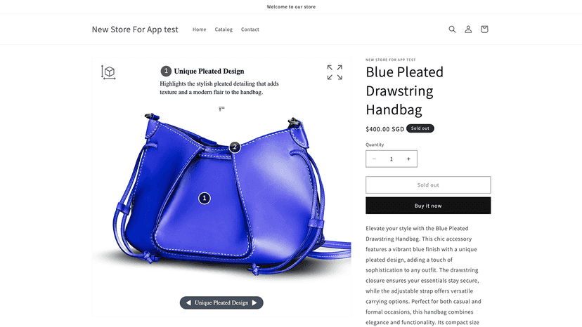 3D Product Showcase by Jadore - Product Page
