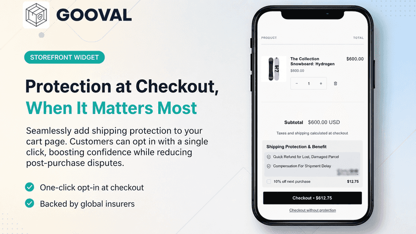 Gooval cart protection widget