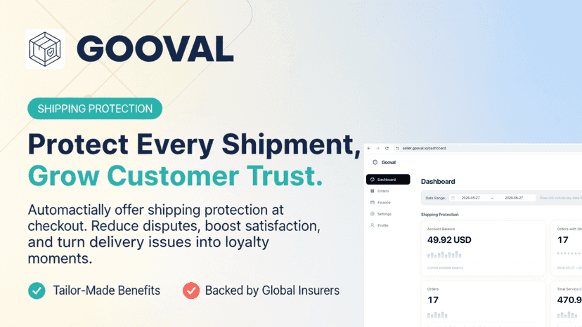 Gooval merchant dashboard