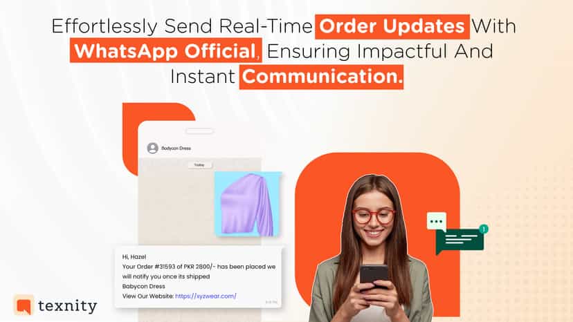 Real time order updates by WhatsApp