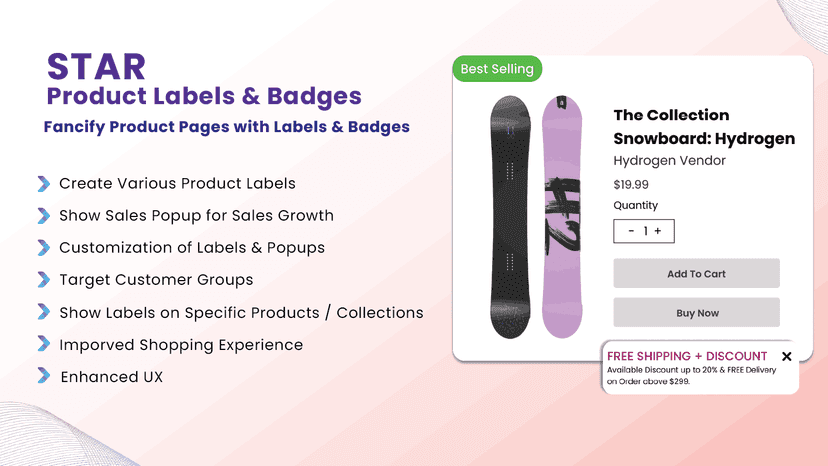 STAR Product Labels & Badges Shopify Apps