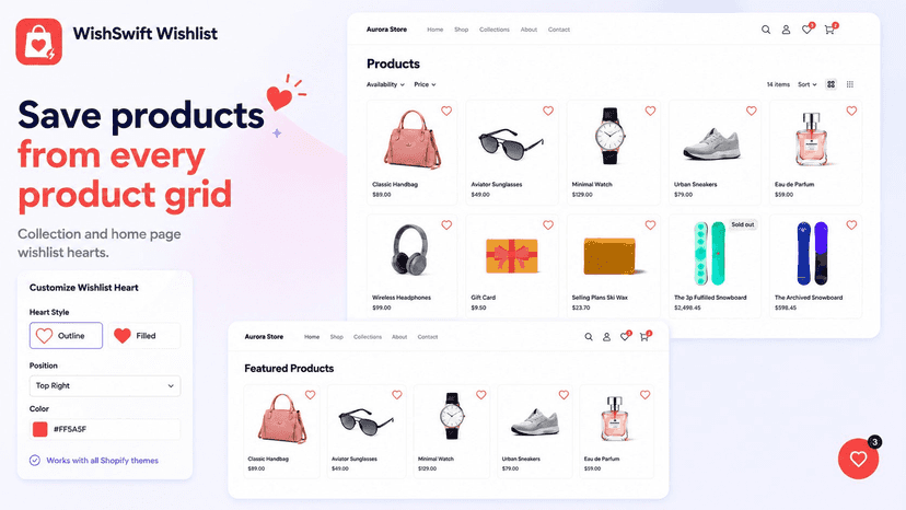 Save products