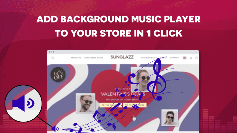 Play your own background music/audio/song in your store