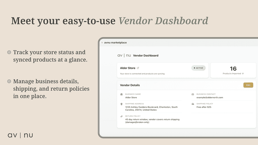 Merchant dashboard