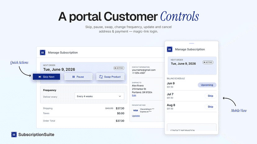 Customer portal