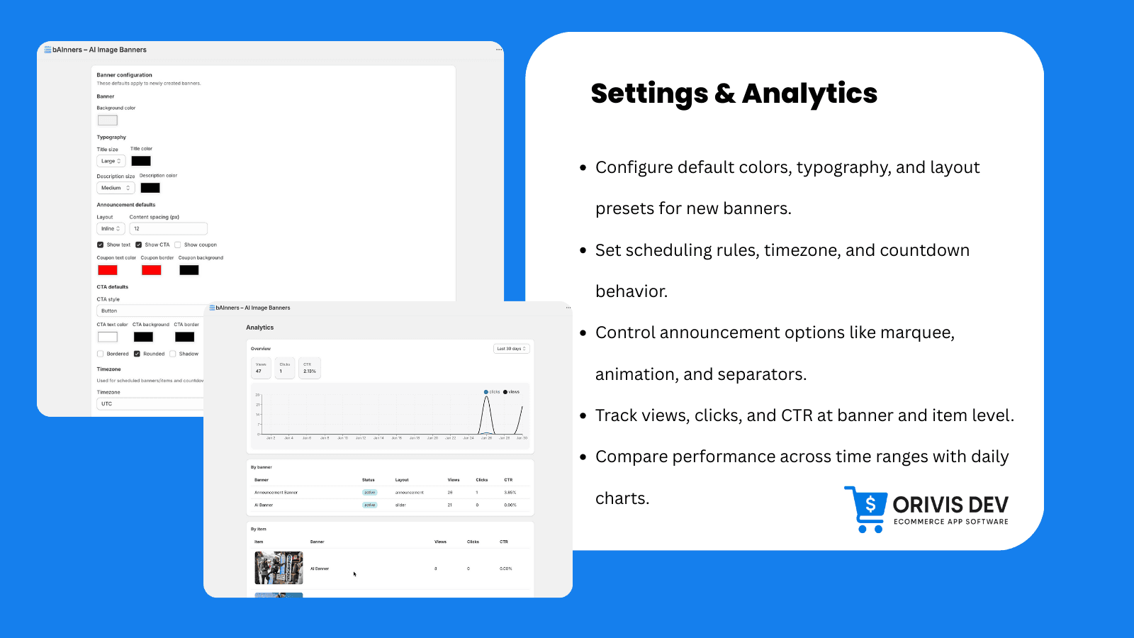 Settings & Analytics