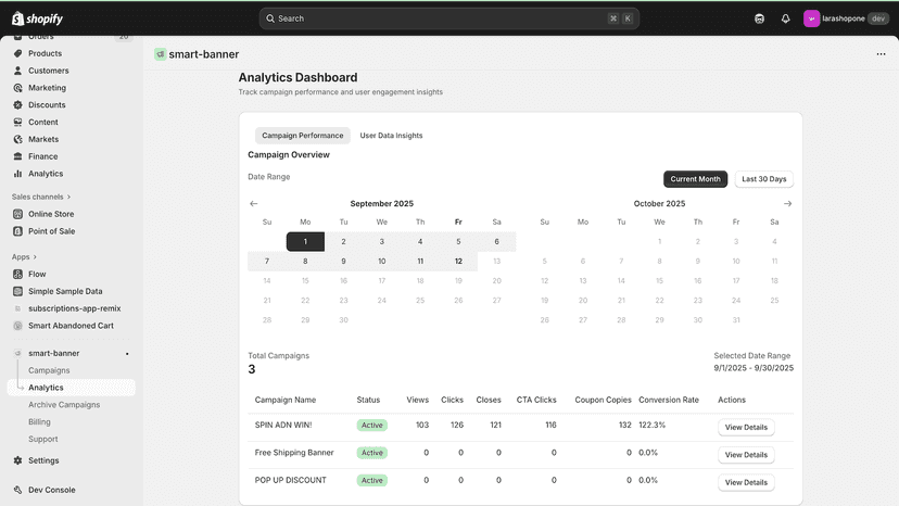 Advanced Analytics Dashboard