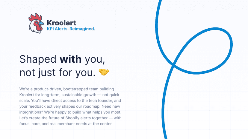 Shaped with you, not for you.