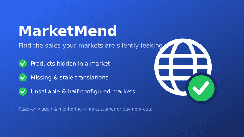 MarketMend audits your markets for silent sales leaks