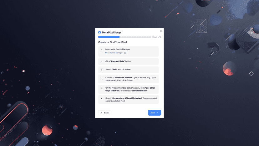 Connect Facebook Pixel and Access Token instantly.