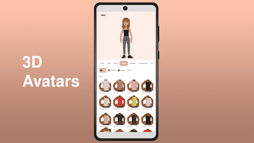 A customizable 3D avatar editor