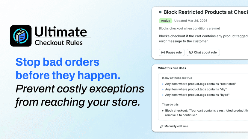 Stop bad orders before they happen. Prevent costly exceptions