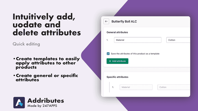 Easily manage attributes