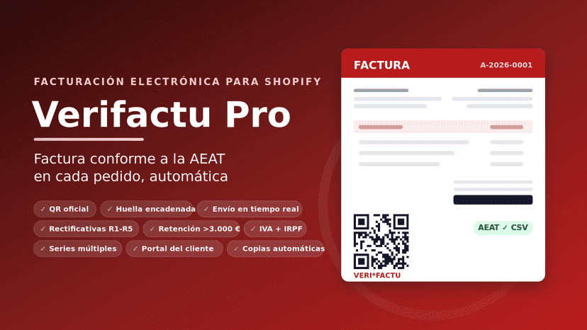 Verifactu Pro — factura electrónica conforme a la AEAT