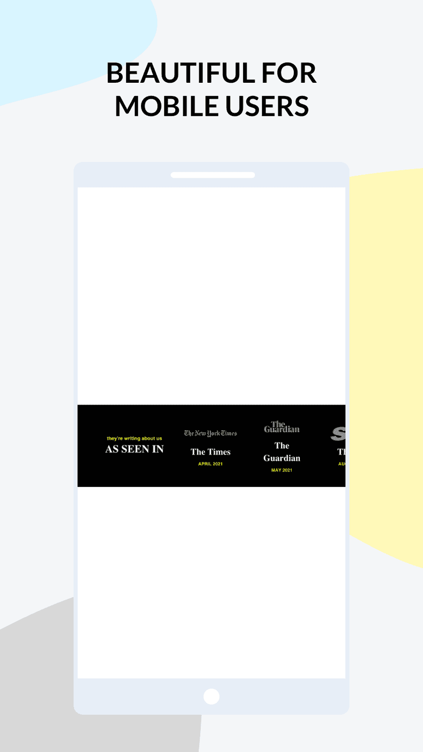 Press logo on mobile