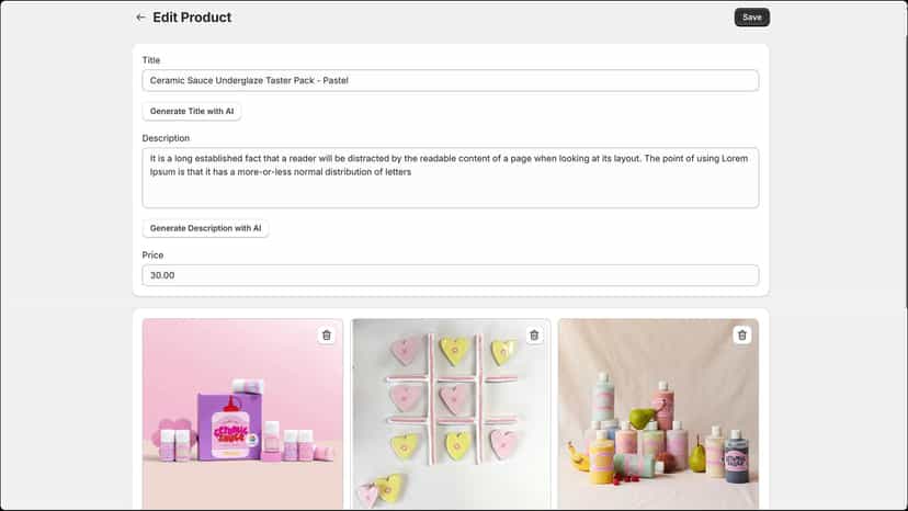 Edit Product Details