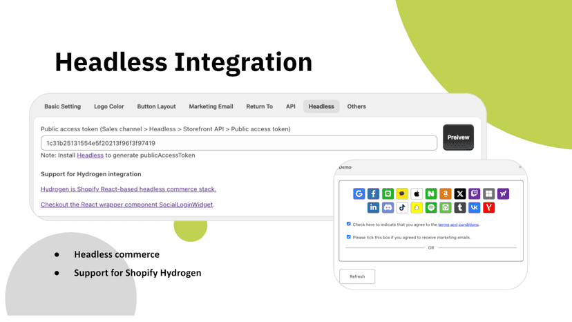 Headless integration