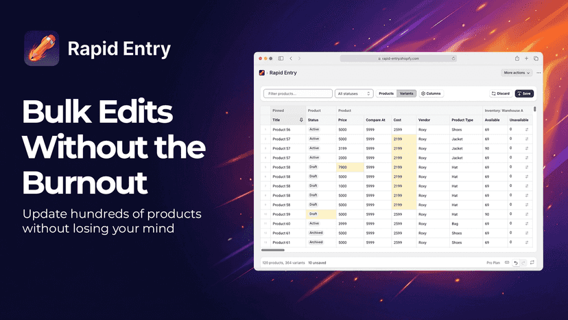 Rapid Entry - Bulk Edits Without the Burnout