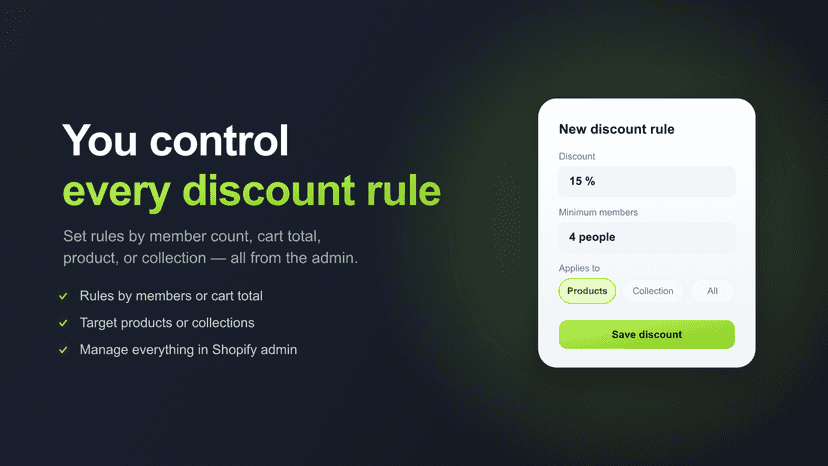 CoShop live room with chat and variant voting