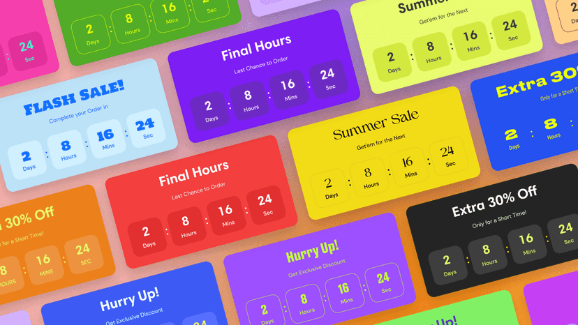 Small countdown timer design