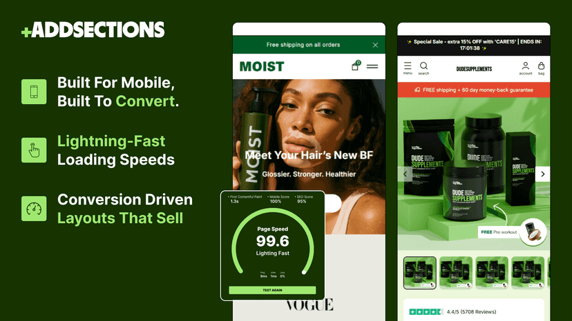 Mobile-first Shopify pages with high-converting design and speed