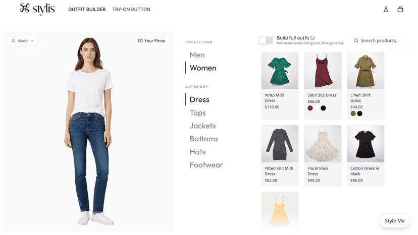 outfit builder widget