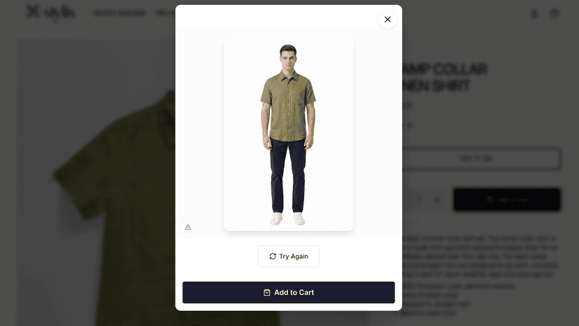 try-on button widget