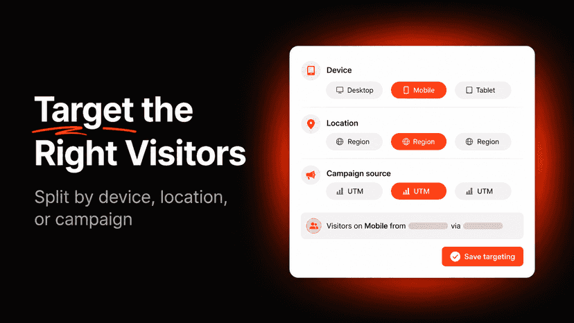 target the right visitors