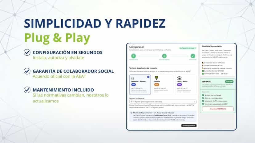 Historial, trazabilidad y conexión segura con Hacienda.