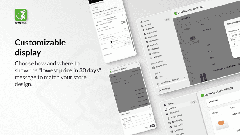 Customizable display