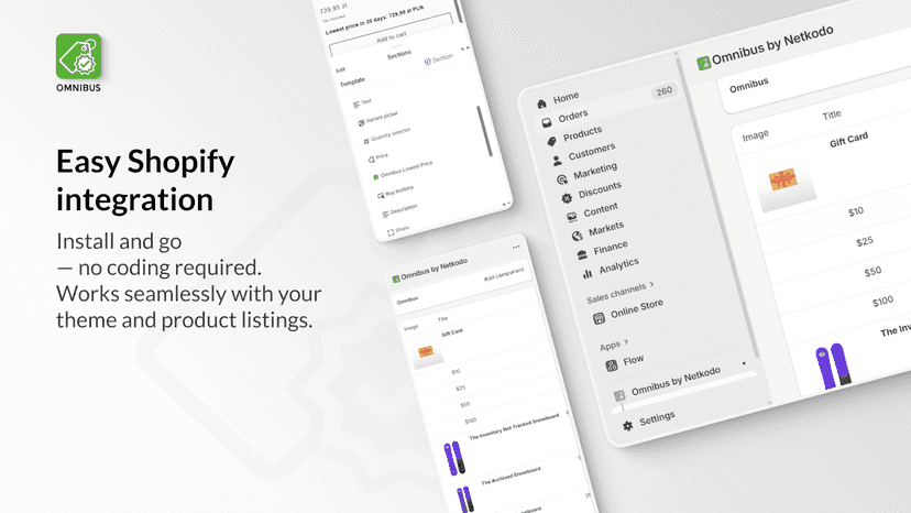 Easy Shopify integration