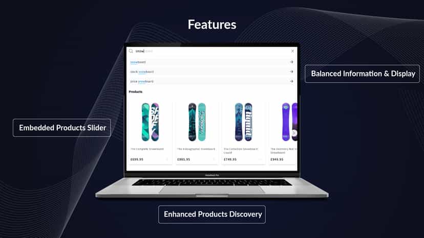Customizable results and extensive feature