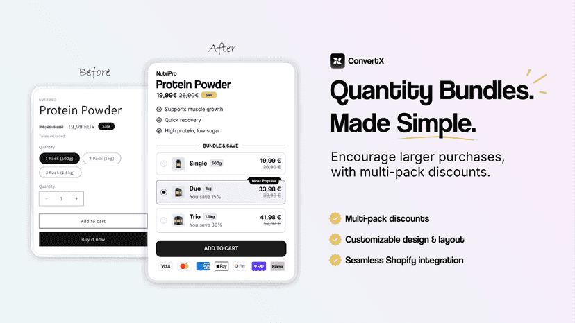 Quantity bundles