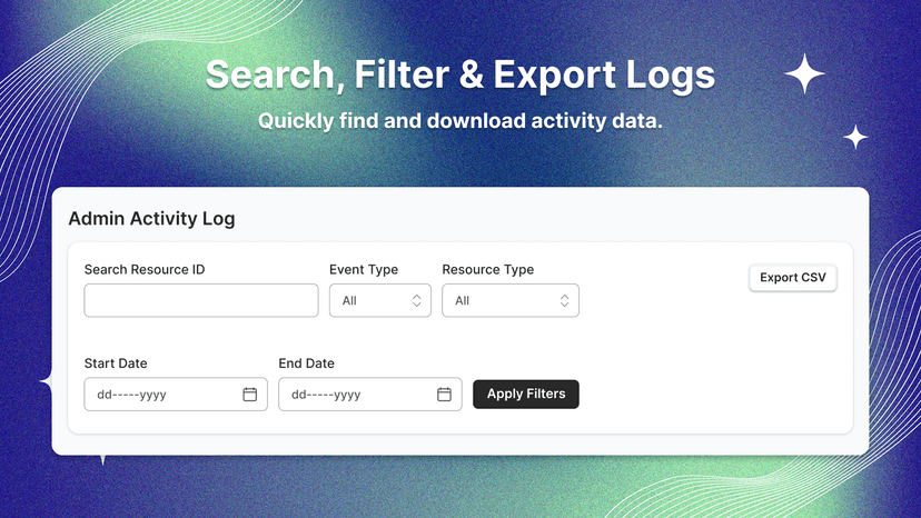 filter & export csv