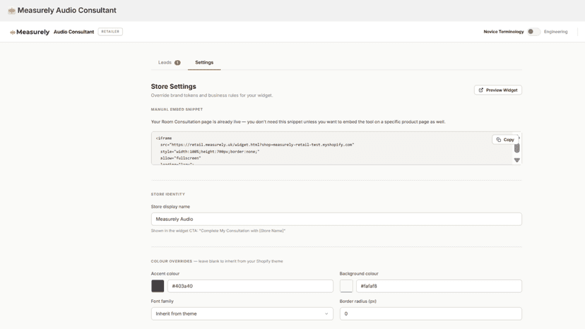 Dealer dashboard for managing qualified leads