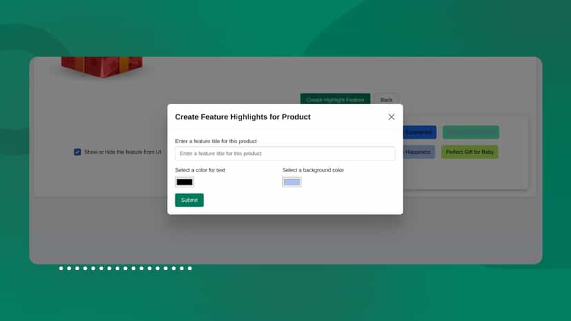 create feature highlight