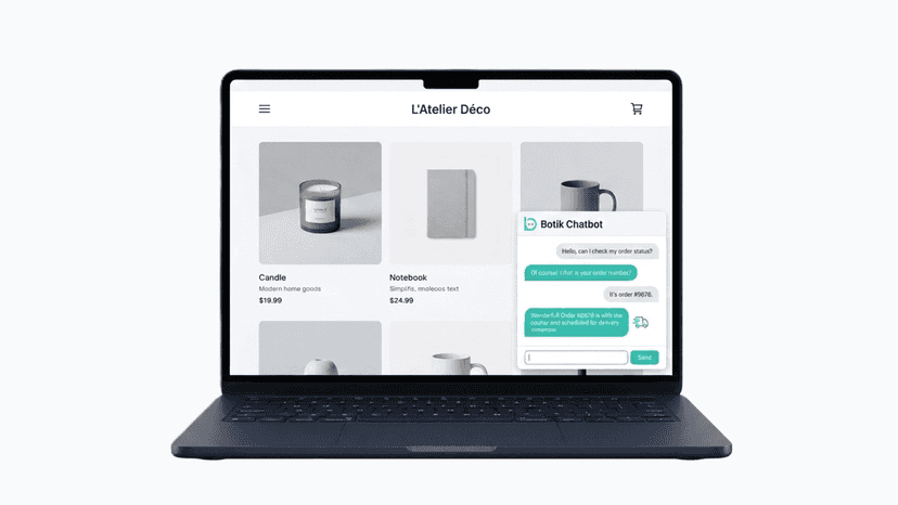 Botik Chatbot : suivi de commande sur boutique en ligne.