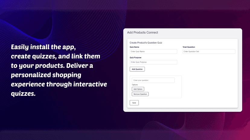 Create quizzes, link products, and personalize shopping.
