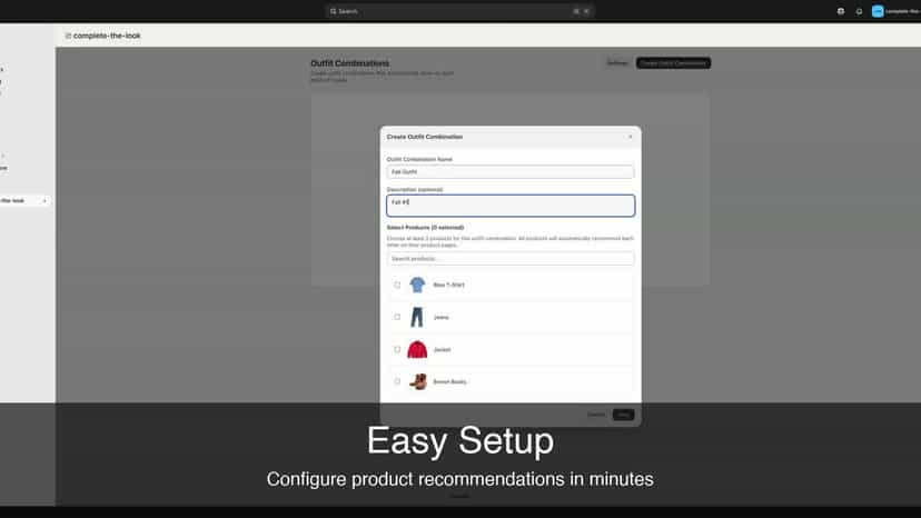 Configure product recommendations in minutes