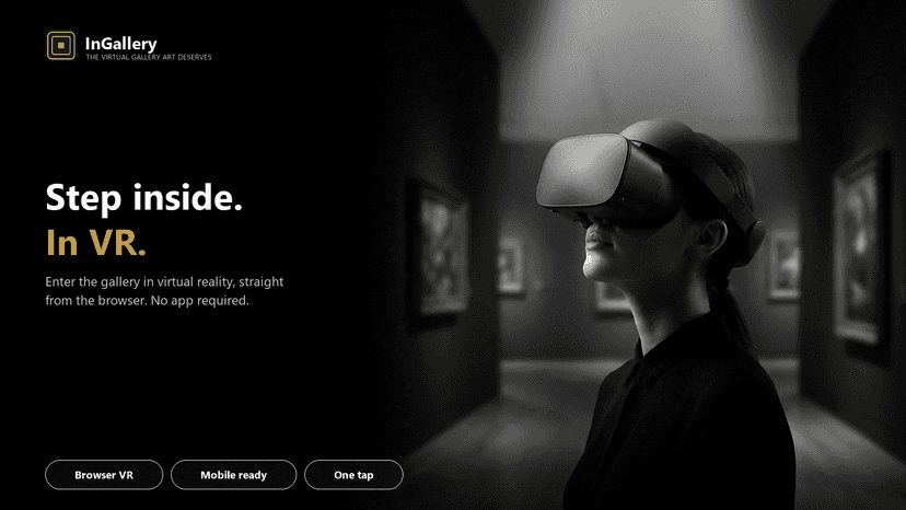 Step inside the gallery in VR, straight from the browser