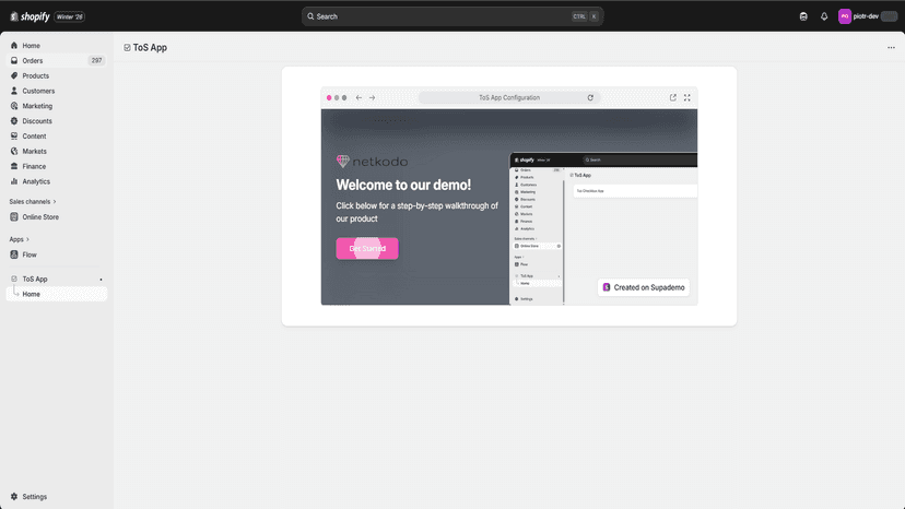 Tutorial for the app
