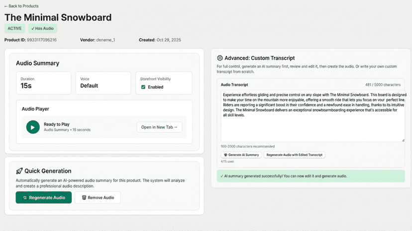 Customize AI: Quick Generation Or Advanced Options