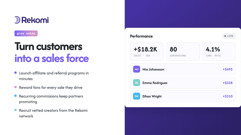 Grow sales