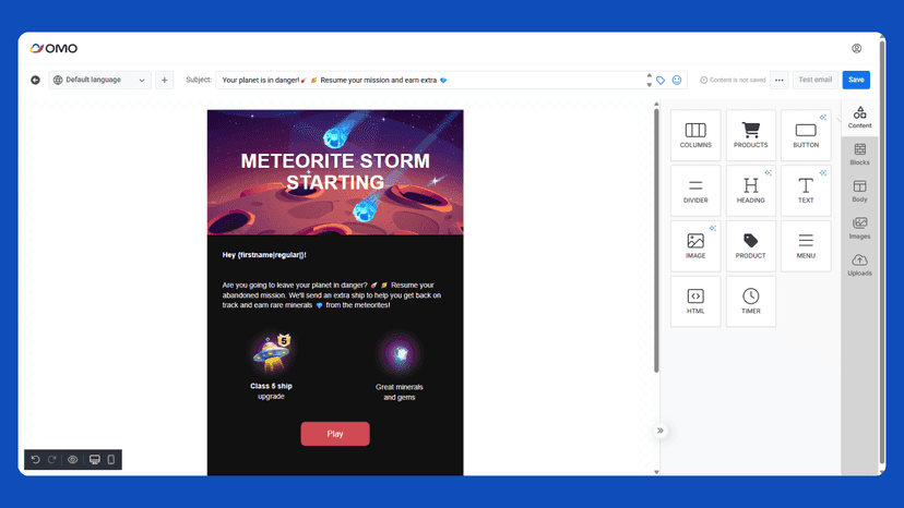 Drag & Drop - Highly user-friendly to build campaigns